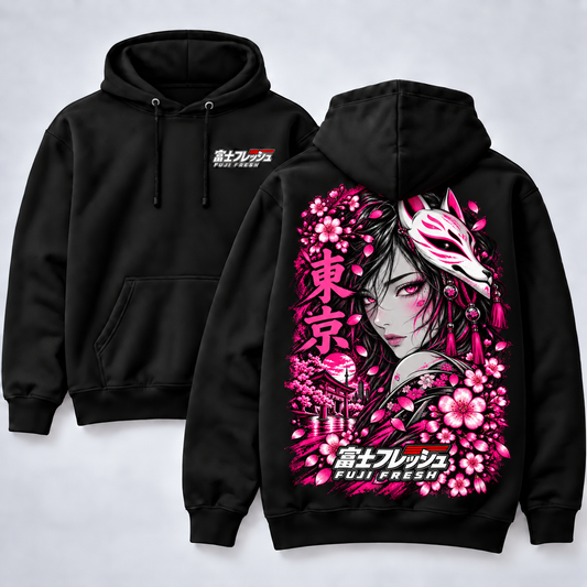 Fuji Fresh Geisha Kitsune Hoodie